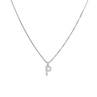 Collana Dilvdò Letters in Argento Zircone CLDBP